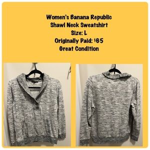 Banana Republic Shawl Neck Women’s Sweatshirt